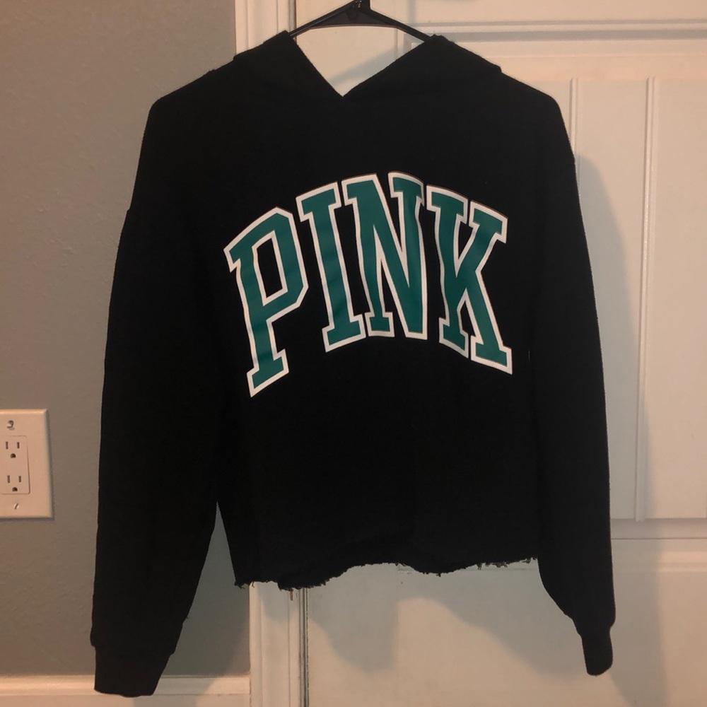 Pink Black hoodie